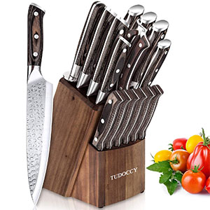 Tudoccy 16-Pc. Knife Set