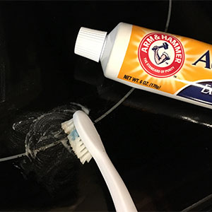 Using Toothpaste
